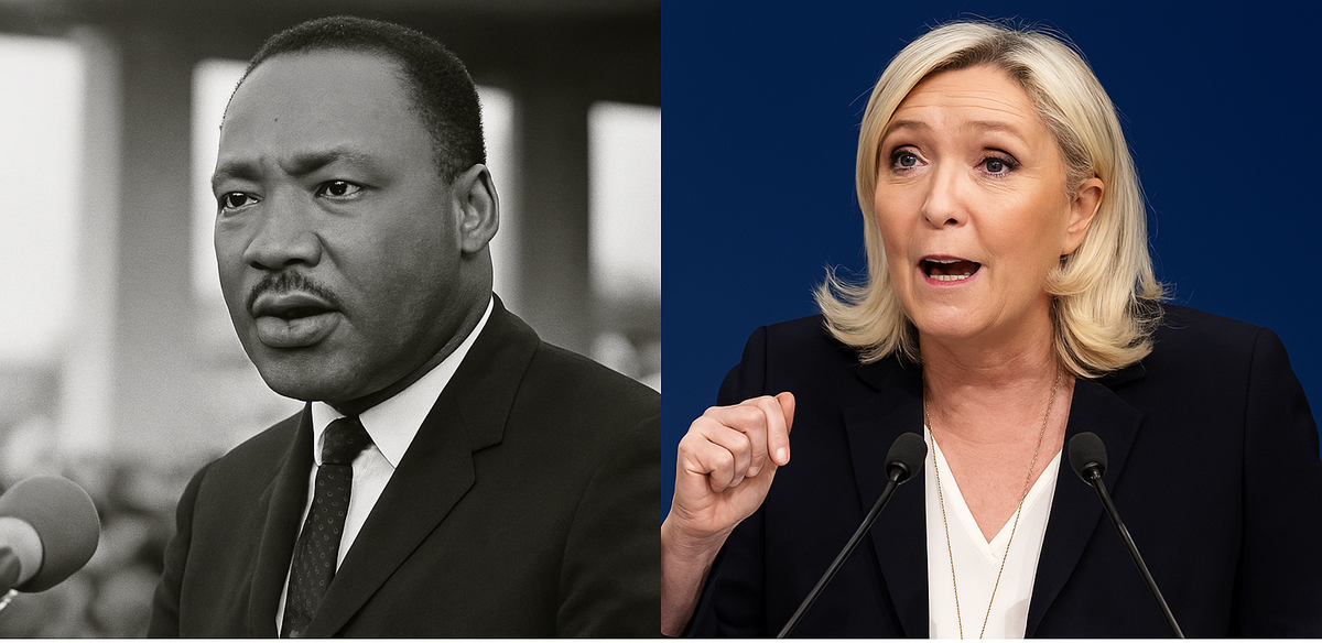 Martin Luther King Jr. vs. Marine Le Pen: A Clash of Political Worlds